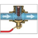 Шаровые краны с сетчатым фильтром, магнитом