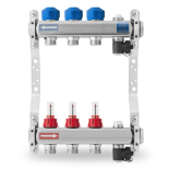 Коллекторы для тёплого пола с датчиками протока и вентилями