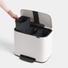 Мусорные вёдра для сортироки отходов Brabantia BO PEDAL BIN 36,60L