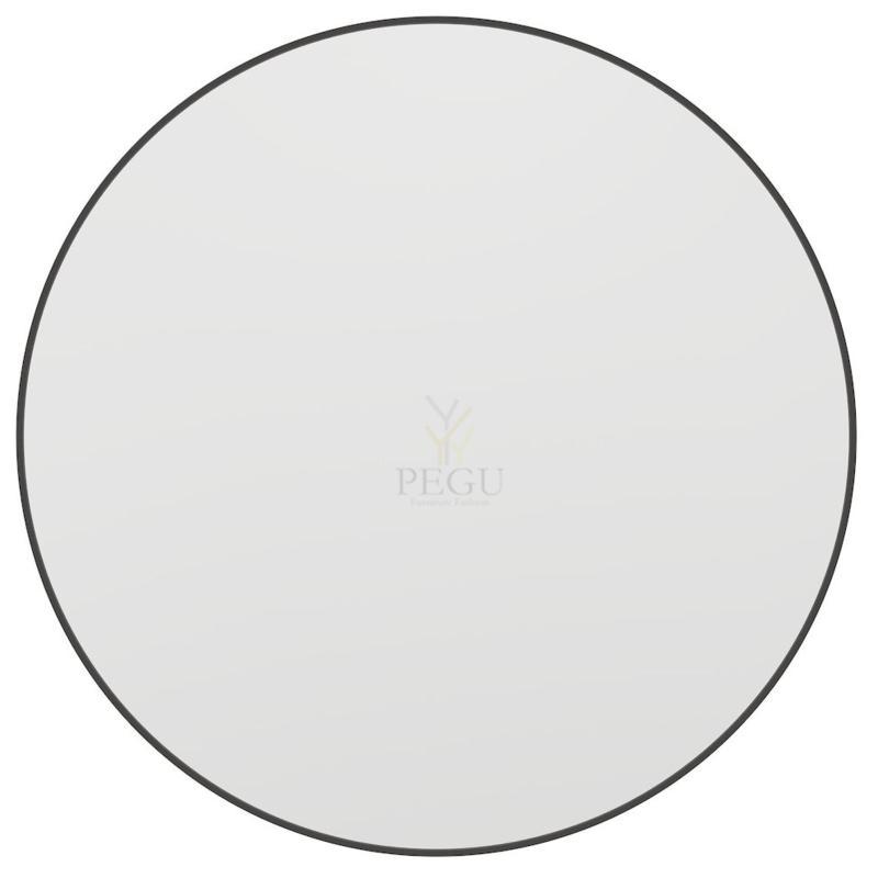Haceka Deco peegel ümargune d80CM 3cm, must raam