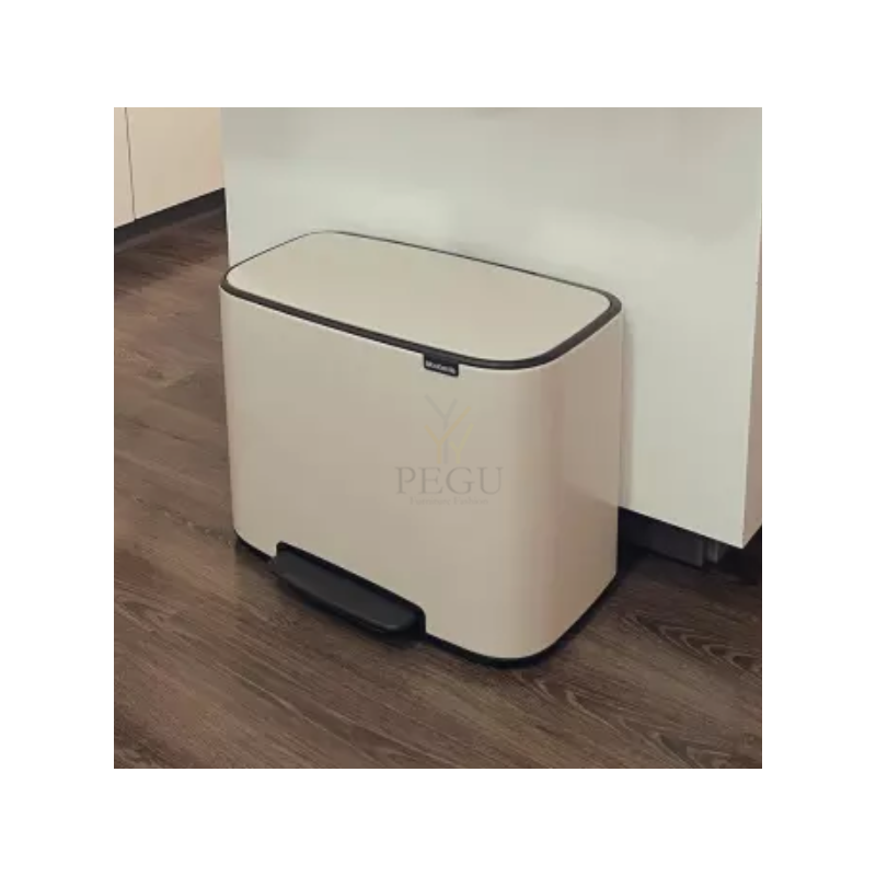 Урна для сортировки мусора с педалью, soft-close Brabantia BO, 11+23L Soft Beige