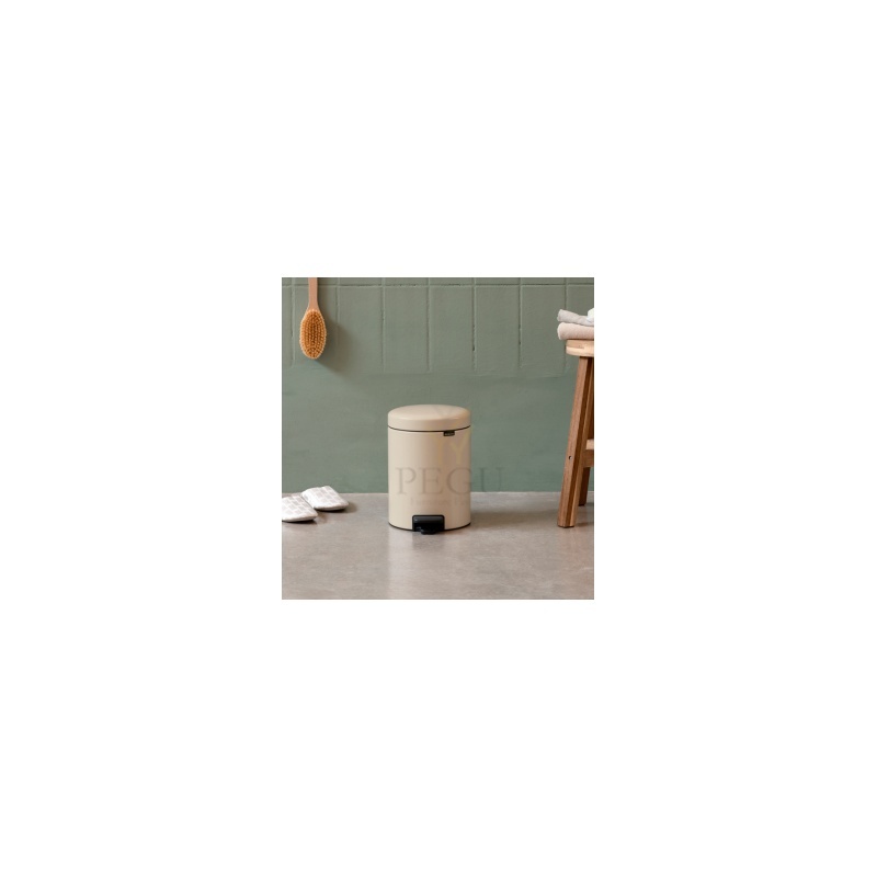 Brabantia мусорное ведро с педалью Newicon 3L, soft-closed крышка Soft beige