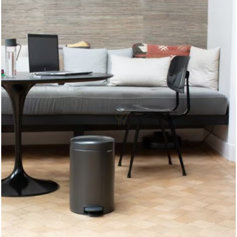 Newicon Brabantia prügikast 12l pedaaliga vaikselt sulguv Confident Grey