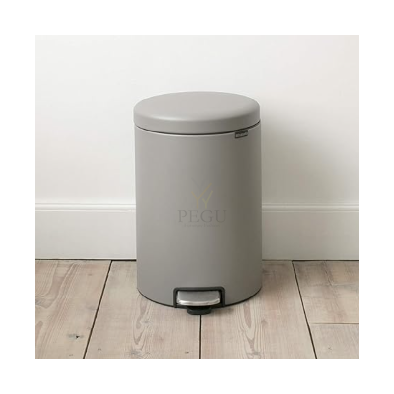 Brabantia мусорное ведро с педалью Newicon 20L, Mineral Concrete Grey