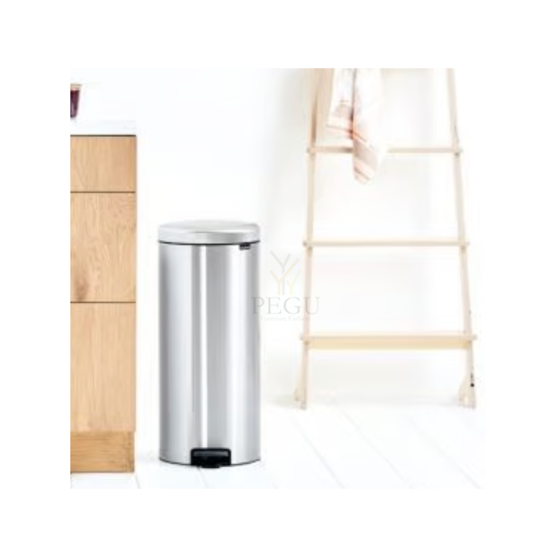 Newicon Brabantia pedaaliga prügikast 30l, vaikselt sulguva kaanega Matt Steel