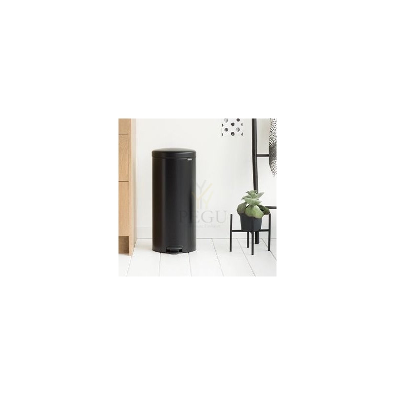 Newicon Brabantia мусорница 30l, с педалью, плавное закрывание чёрная