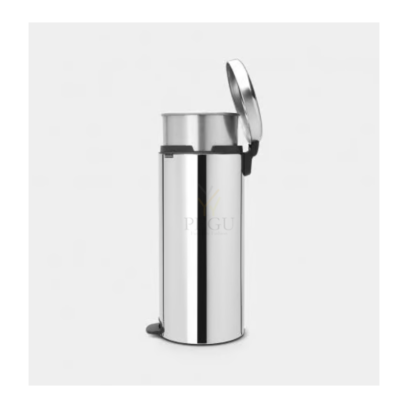 Newicon Brabantia мусорница 30l, с педалью, плавное закрывани, с металлическим ведром Brilliant Steel