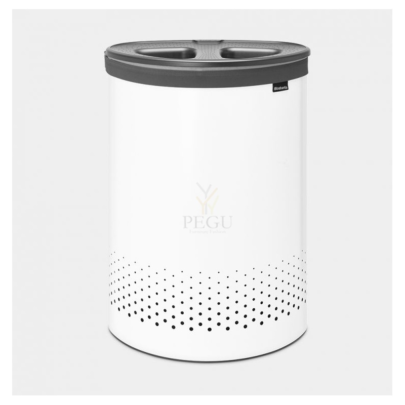 Brabantia 304903 sorteerimise pesukorv jaotusega SELECTOR 55L valge