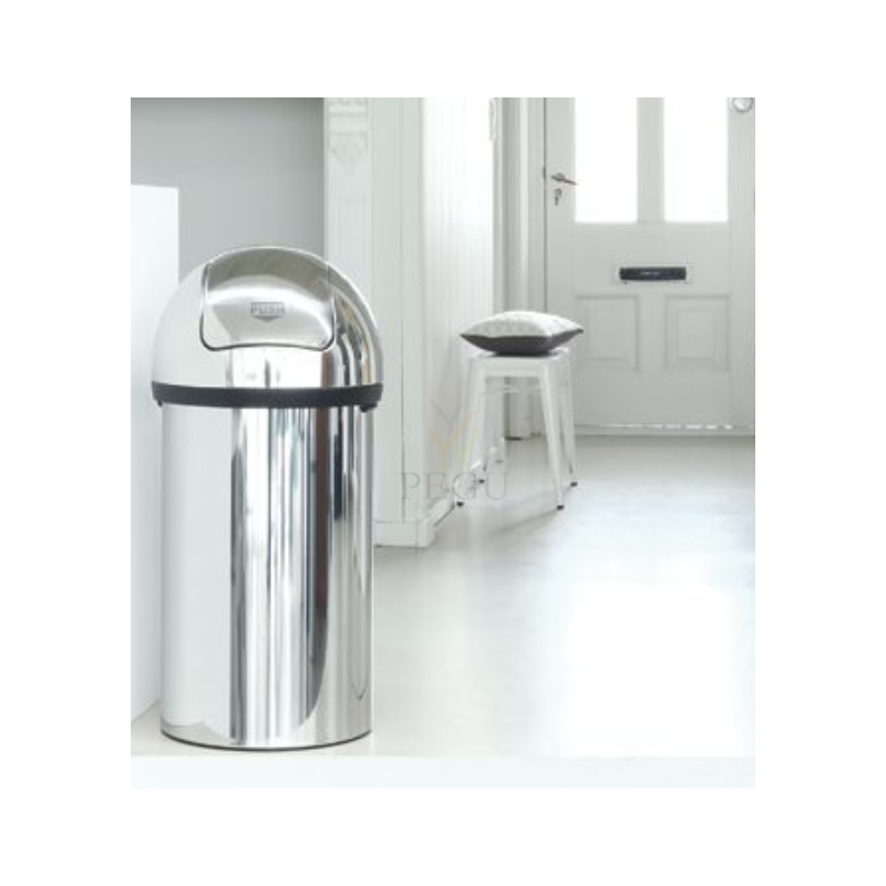 Push bin Brabantia 402623 урна с клапаном 60L, Brilliant steel