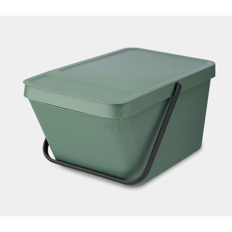 Virnastatav prügiurn kaanega Brabantia Sort & Go 20L, Fir Green