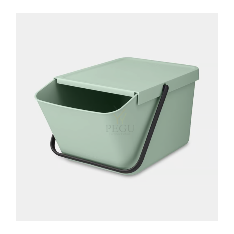 Virnastatav prügiurn kaanega Brabantia Sort & Go 20L, Jade Green