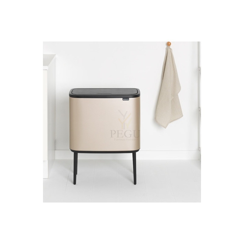 Touch bin sorteerimise prügikast, soft-close Brabantia BO, 11+23L Metallic Gold