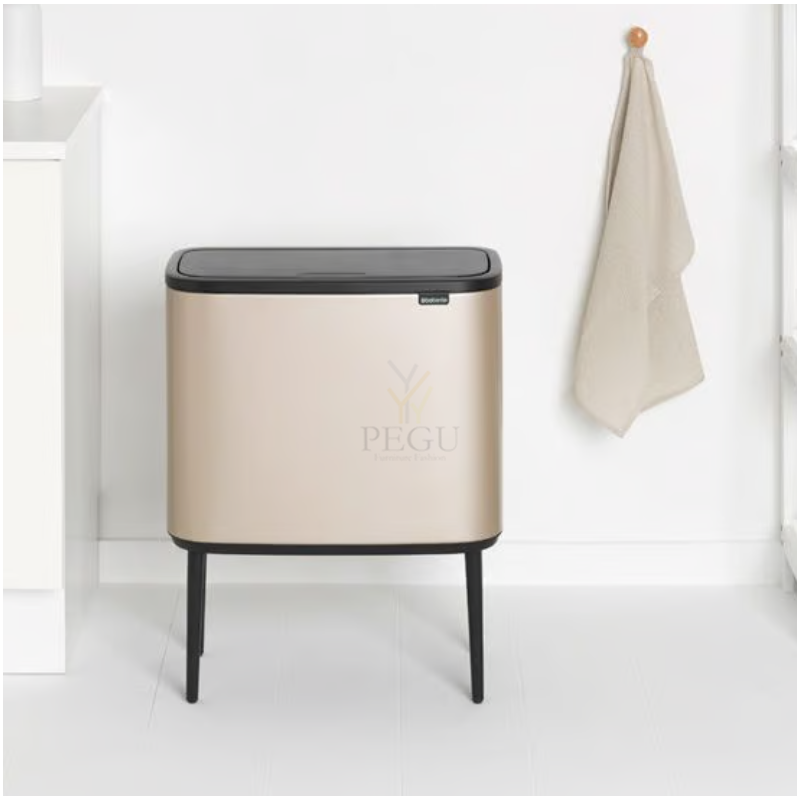 Touch bin prügikast, soft-close Brabantia BO, 36L Metallic Gold