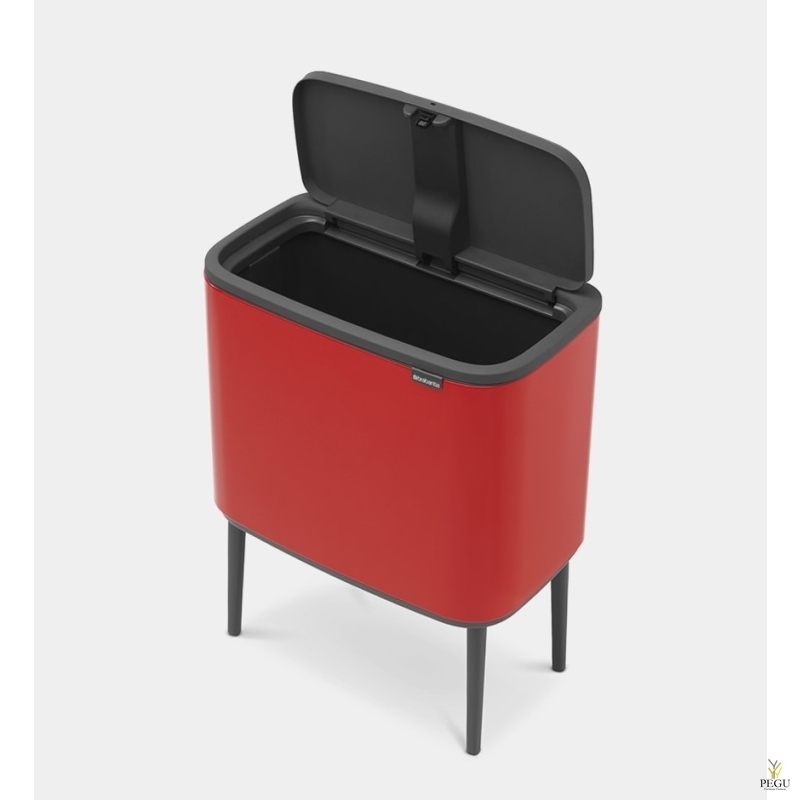 Touch bin ведро для мусора, soft-close Brabantia BO, 36L Passion RED красное