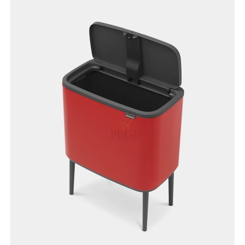 Touch bin prügikast, soft-close Brabantia BO, 36L Passion RED punane