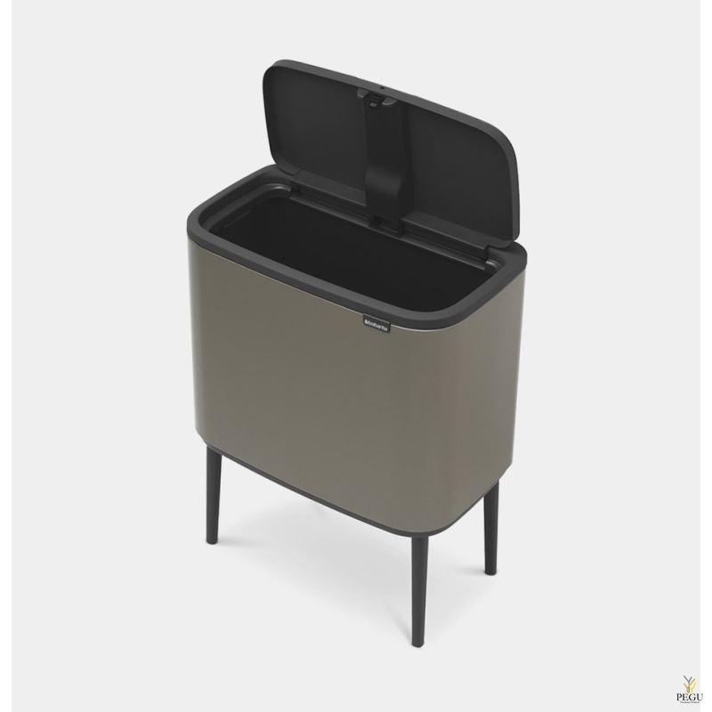 Touch bin ведро для мусора, soft-close Brabantia BO, 36L Platinum