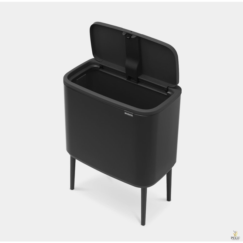 Touch bin ведро для мусора, soft-close Brabantia BO, 36L Матовое чёрное