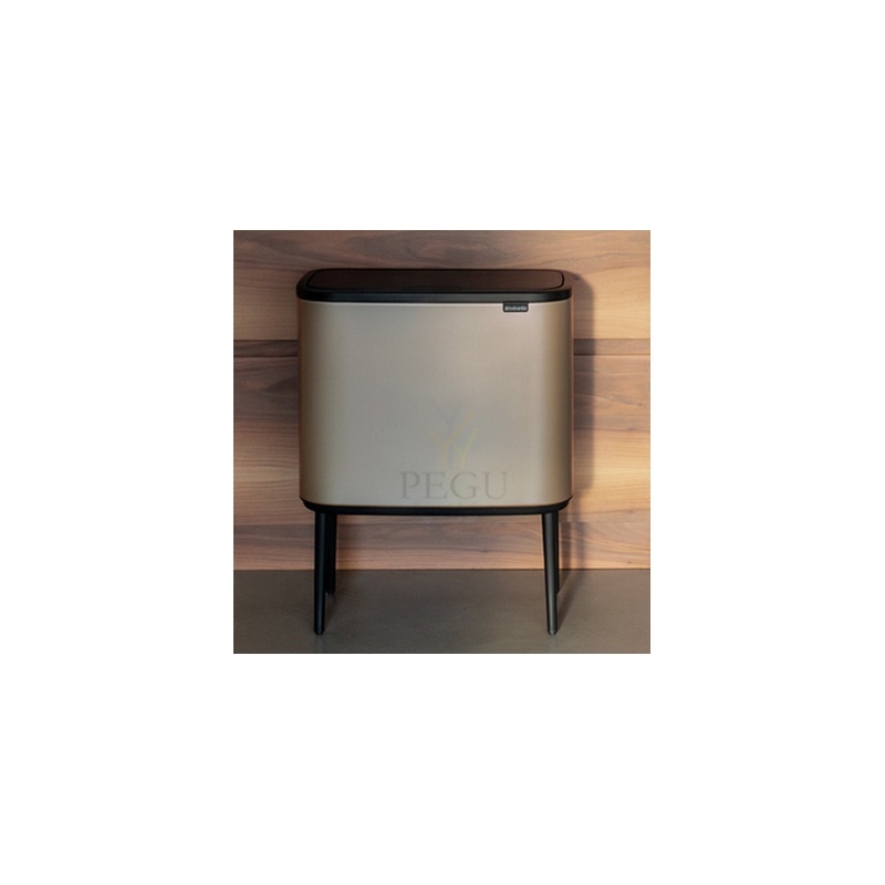 Touch bin sorteerimise prügikast, soft-close Brabantia BO, 3x11L Metallic Gold