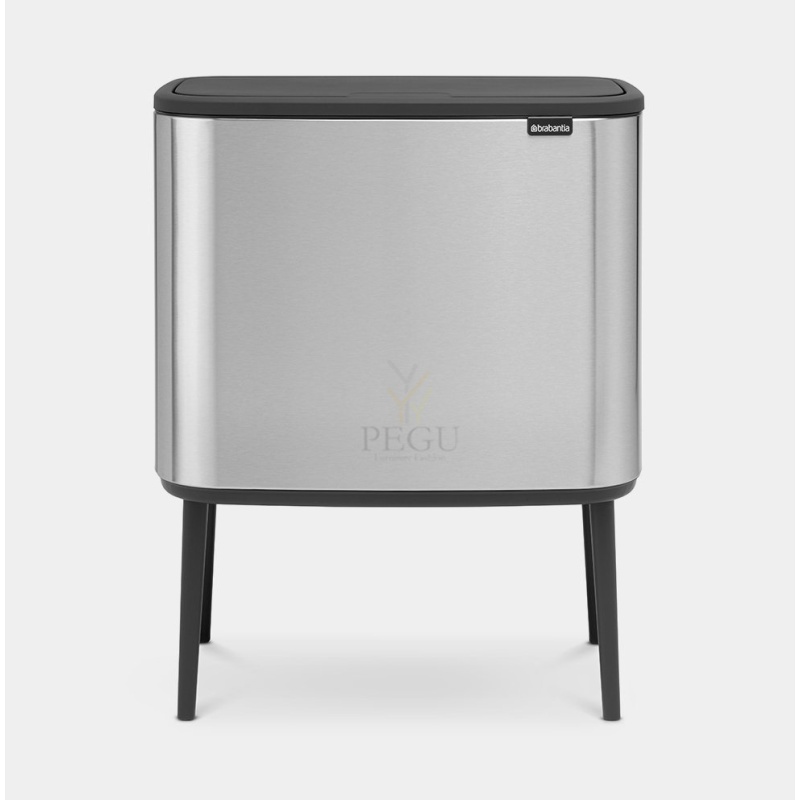 Touch bin sorteerimise prügikast, soft-close Brabantia BO, 3x11L Matt Steel FPP