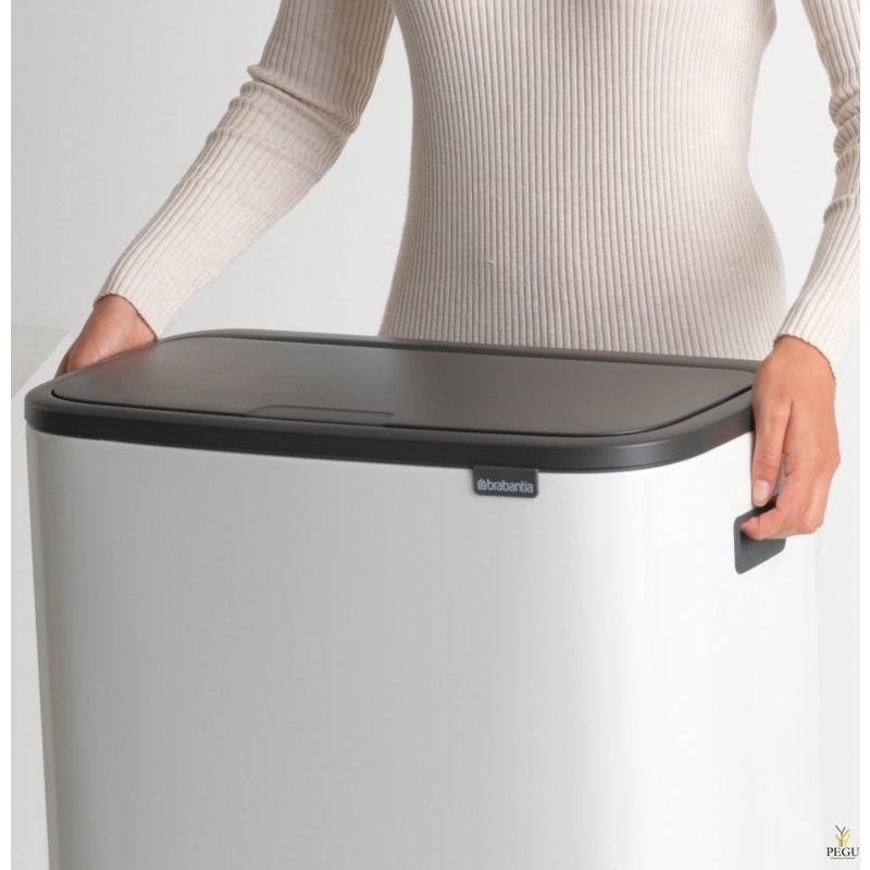 Touch bin корзина для мусора, soft-close Brabantia BO, 60L Белая