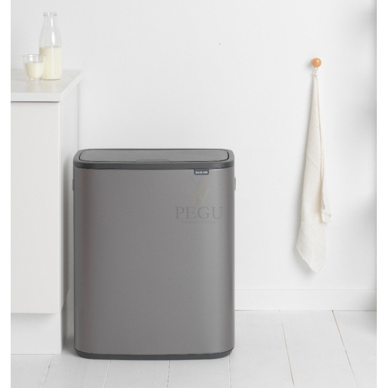 Touch bin prügikast, soft-close Brabantia BO, 60L Platinum