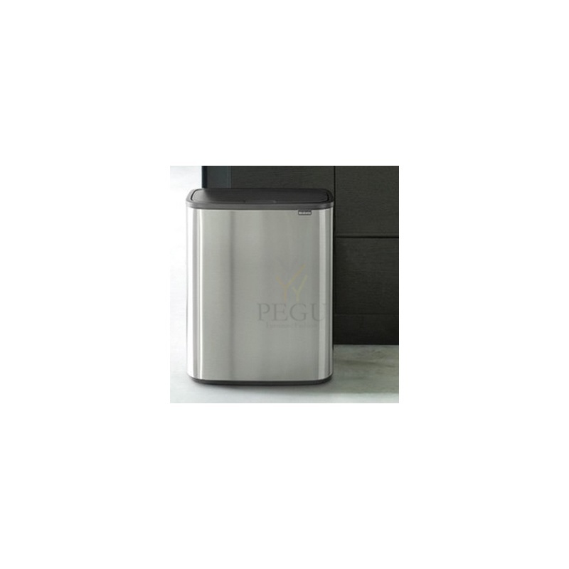 Touch bin prügikast, soft-close Brabantia BO, 60L Matt Steel Finferprint Proof