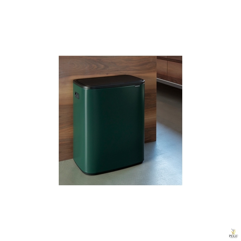 Touch bin корзина для мусора, soft-close Brabantia BO, 60L Pine Green