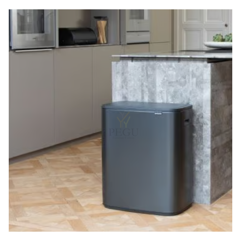 Touch bin sorteerimise prügikast, soft-close Brabantia BO, 2x30L Confident Grey
