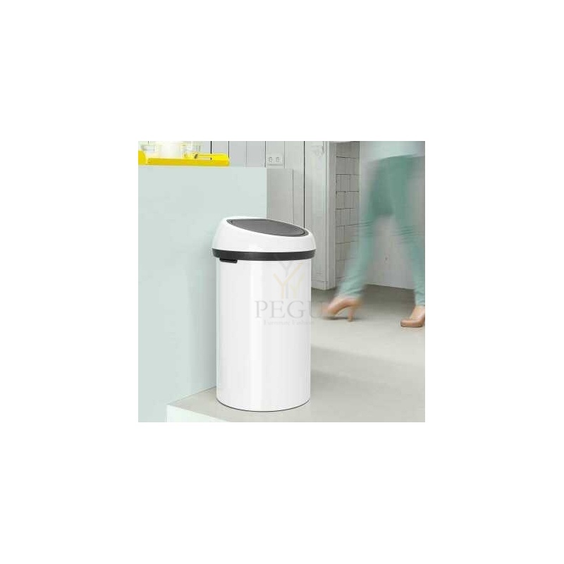 Touch bin мусорное ведро с крышкой, Brabantia XXL 60L белое