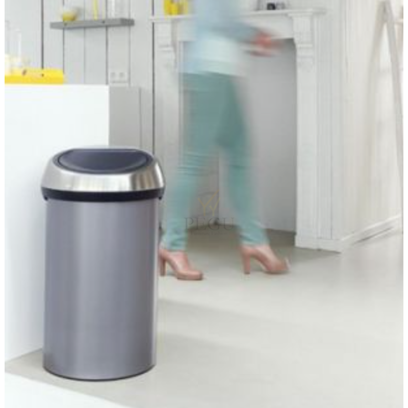 Touch bin kaanega prügikast, Brabantia XXL 60L Platinum