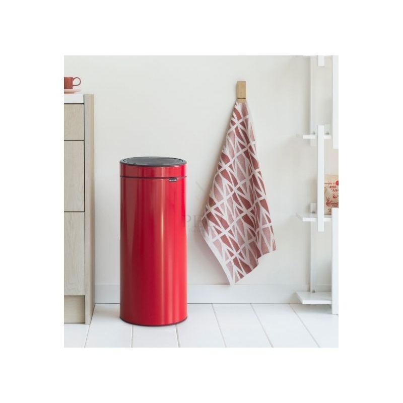 Brabantia prügikast TOUCH BIN FLATBACK 30L Passion Red