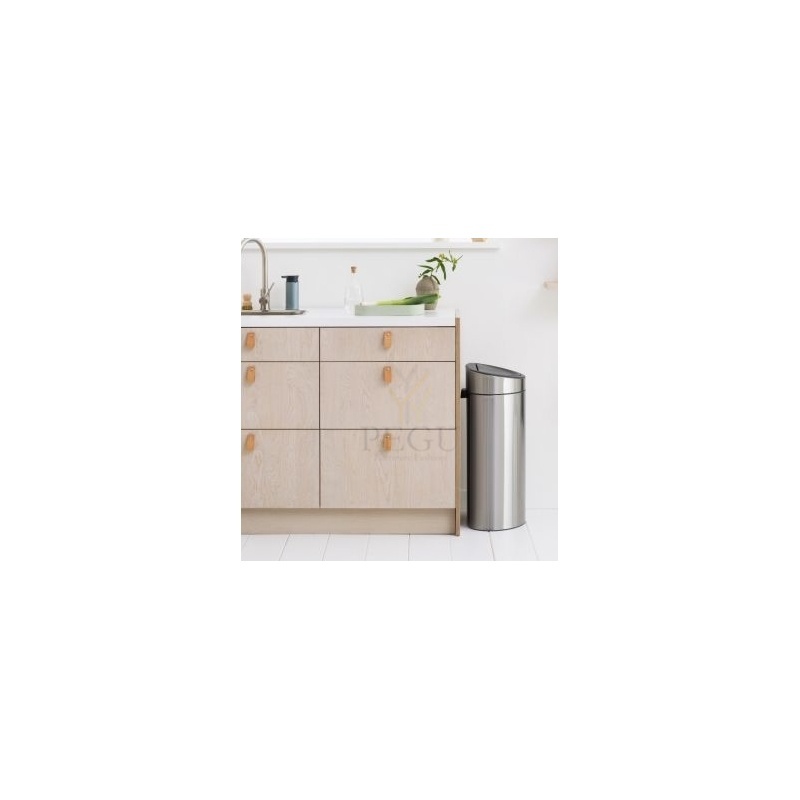 Brabantia ведро для сортировки мусора TOUCH BIN FLATBACK 10+23L, Matt steel FPP