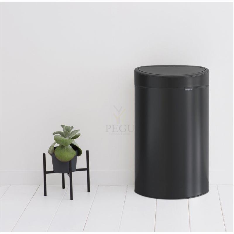 Brabantia prügikast TOUCH BIN FLATBACK 40L, Matt Must