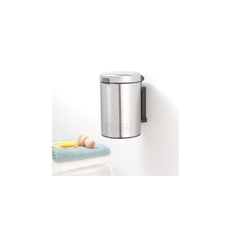 Brabantia мусорная урна 3L seinale NewIcon 115561 матовая сталь