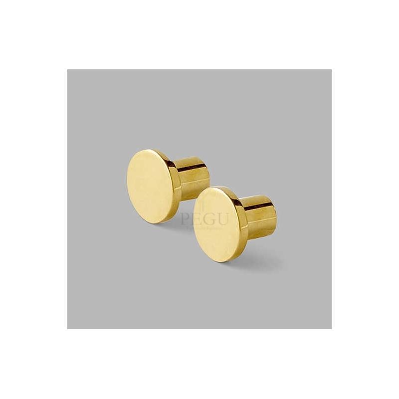 Nagi Ø25 x 21 mm, kuldne messing 2 tk