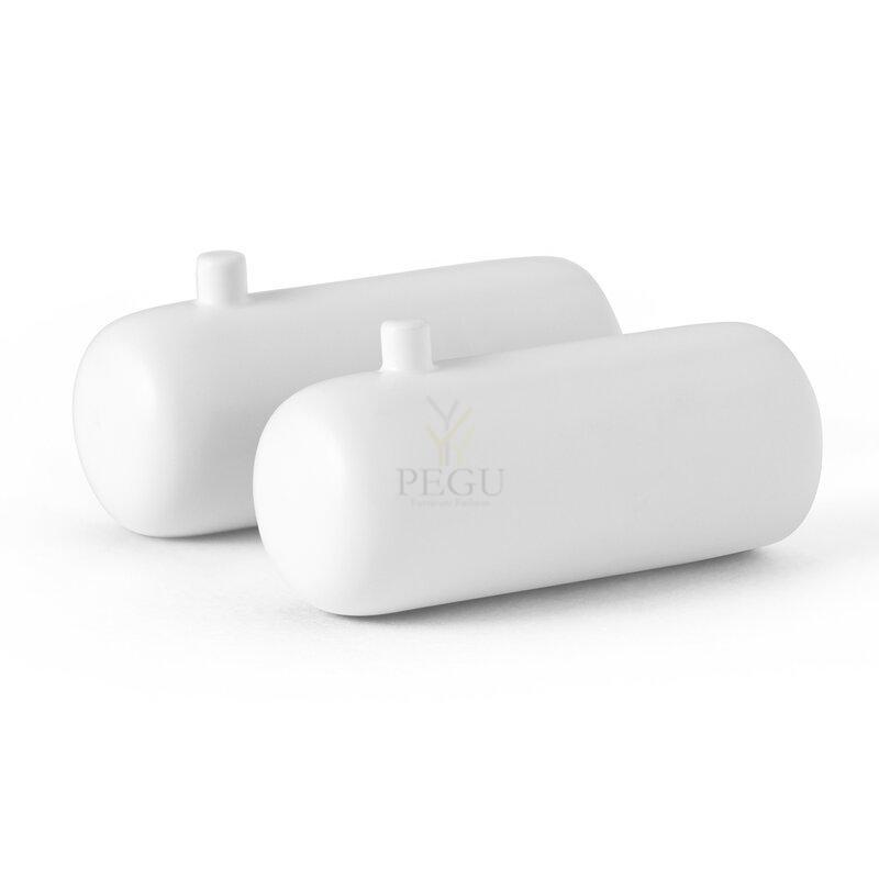 D Line Pebble mantli nagi komplekt M 2-tk matt valge