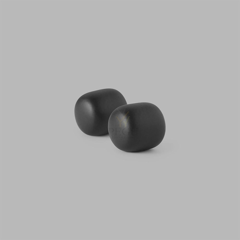D Line Pebble mantli nagi komplekt S 2 tk matt must 
