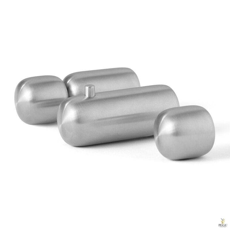 D Line Pebble комплект крючков для халата S, M, L 3-шт нержавеющая сталь