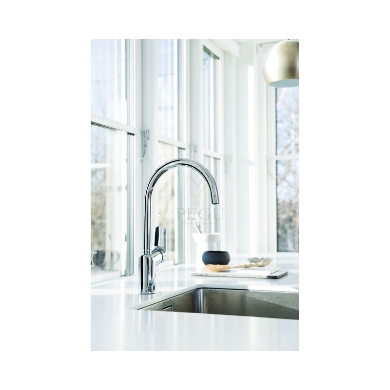 Damixa Clover GREEN 6007600 кухонный смеситель с краном для посудомойки хром, с высокой трубой