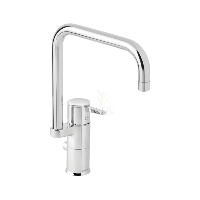 Damixa Fern кухонный смеситель с краном для посудомойки, хром, J-Spout LM