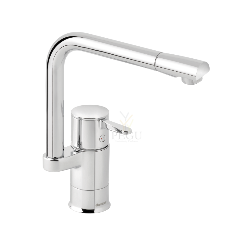Damixa Fern кухонный смеситель, хром, L-Spout LM