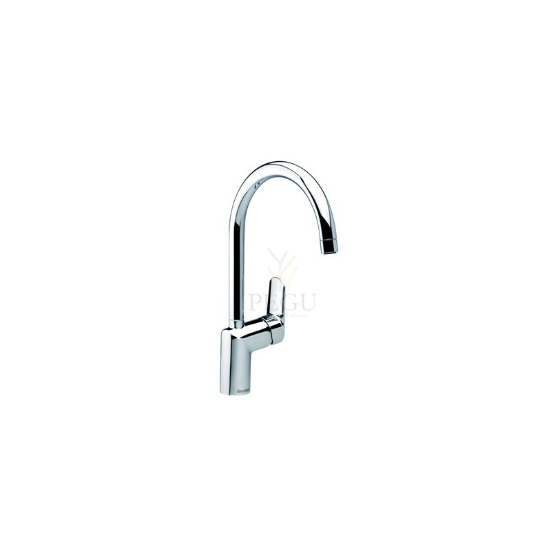 Damixa Clover кухонный смеситель, хром, с высокой трубой