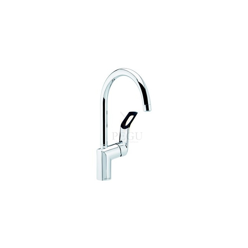 Damixa köögisegisti Clover Easy kõrge, x-change, kroom/must LM