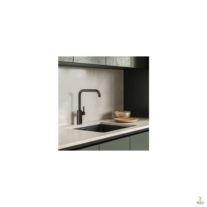 Damixa Silhouet 740865500 кухонный смеситель матовый графит серый PVD