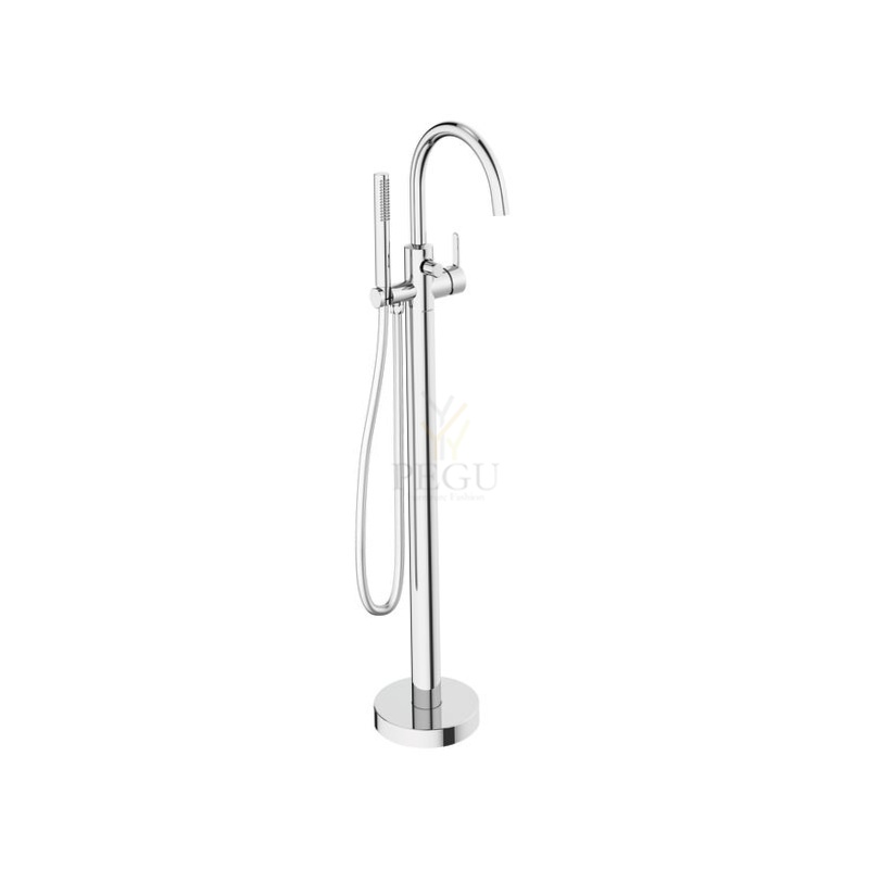 Damixa Silhouet Freestanding vannisegisti põrandale kroom/hõbe voolik