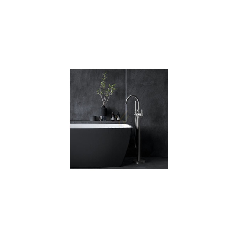 Damixa Silhouet Freestanding свободностоящий смеситель для ванной матовая сталь PVD