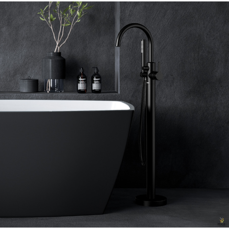 Damixa Silhouet Freestanding свободностоящий смеситель для ванной матовый чёрный