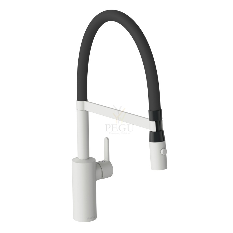 Damixa Silhouet  PRO 7412821 кухонный смеситель матовый белый