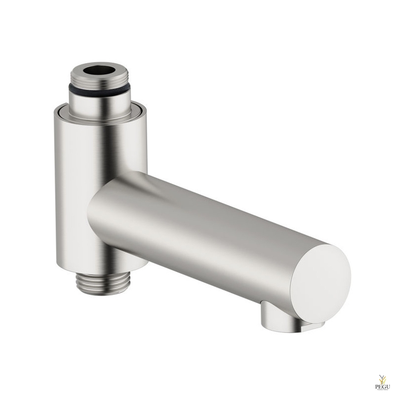 Damixa универсальный поворотный носик на ванну для душевого смесителя матовая сталь 4848421