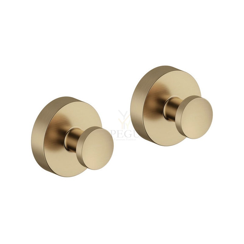 Damixa ZEN Rätikunagi (2 tk) – PVD-harjatud pronks viimistlusega disainkonksud